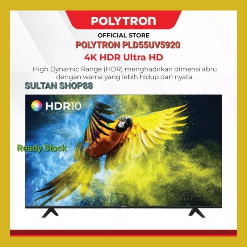 POLYTRON LED TV PLD55UV5920 55 INCH UHD 4K SMART TV