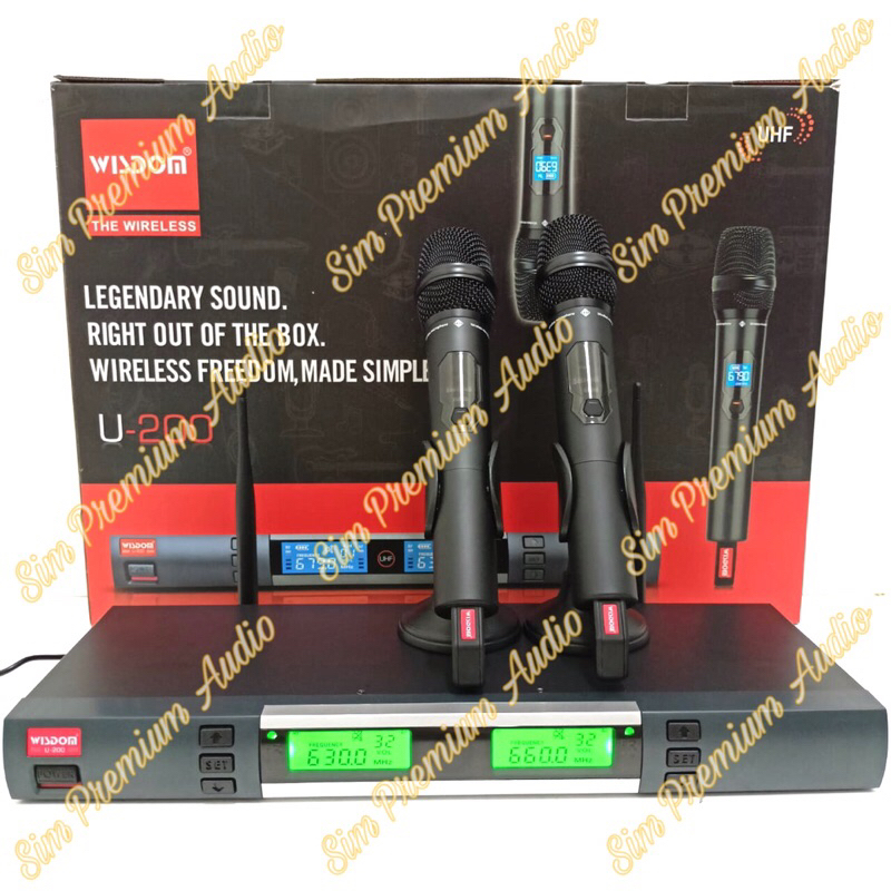 Mic wireless Wisdom U200 Original u 200 wisdom
