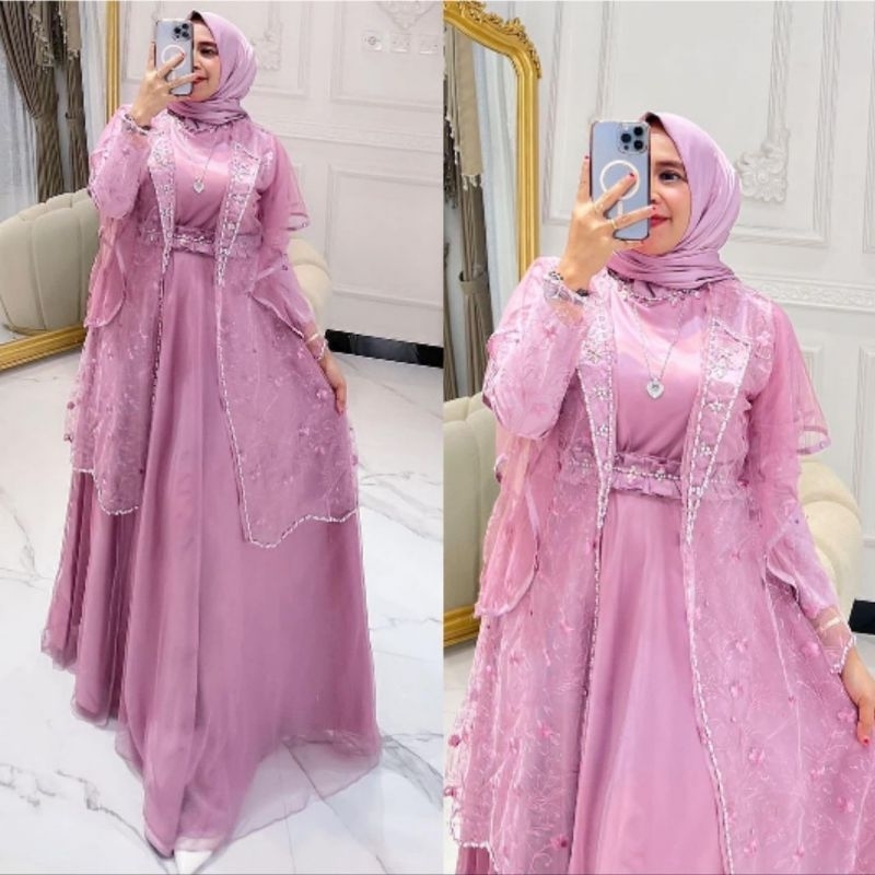 Carlina Gaun pesta by aura hijab