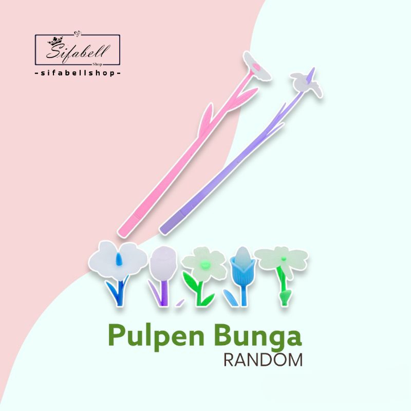 

Pulpen BUNGA Pen Motif Karekter Pena Gel Alat Tulis Bolpen