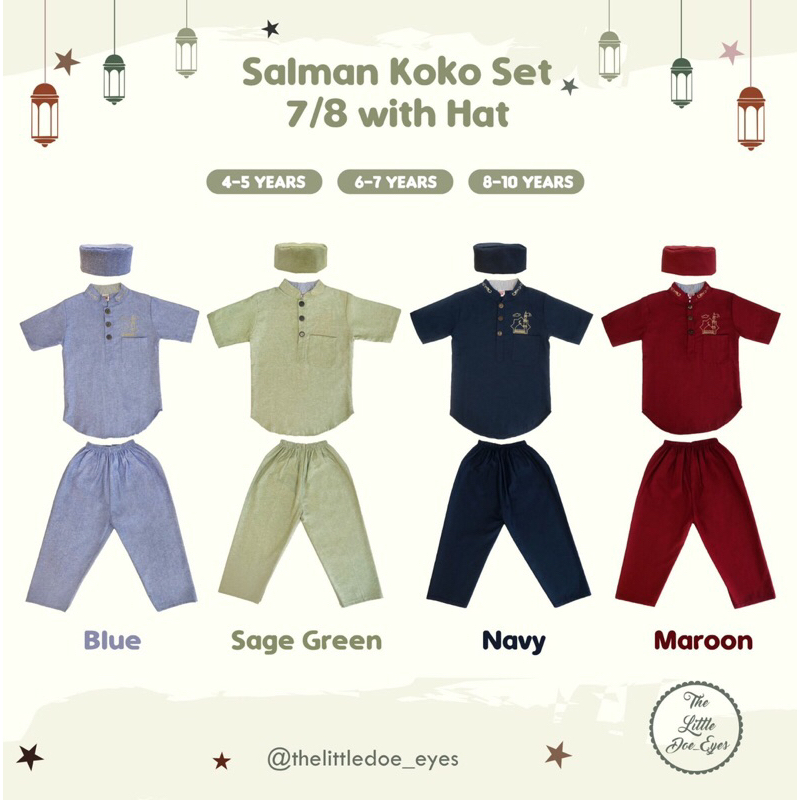 Salman Koko Shortsleeves Set With Hat