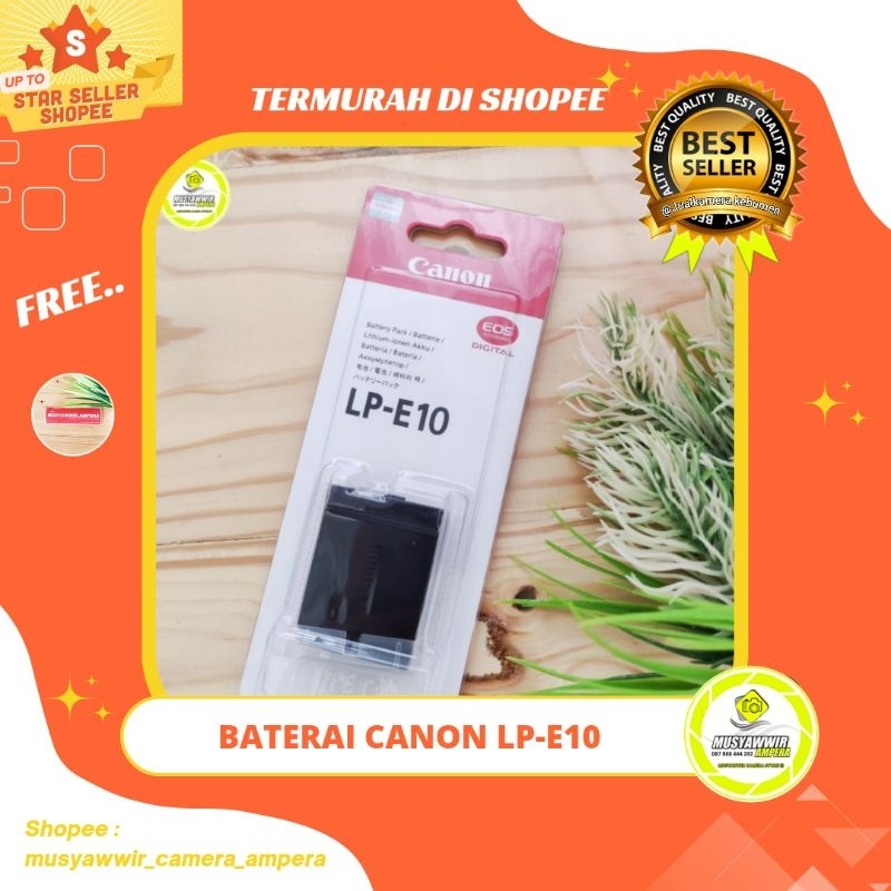 Baterai LP-E10 | Battery LPE10 Cocok Untuk Kamera Canon EOS Rebel T3, EOS 1100D, EOS Kiss X50, EOS R