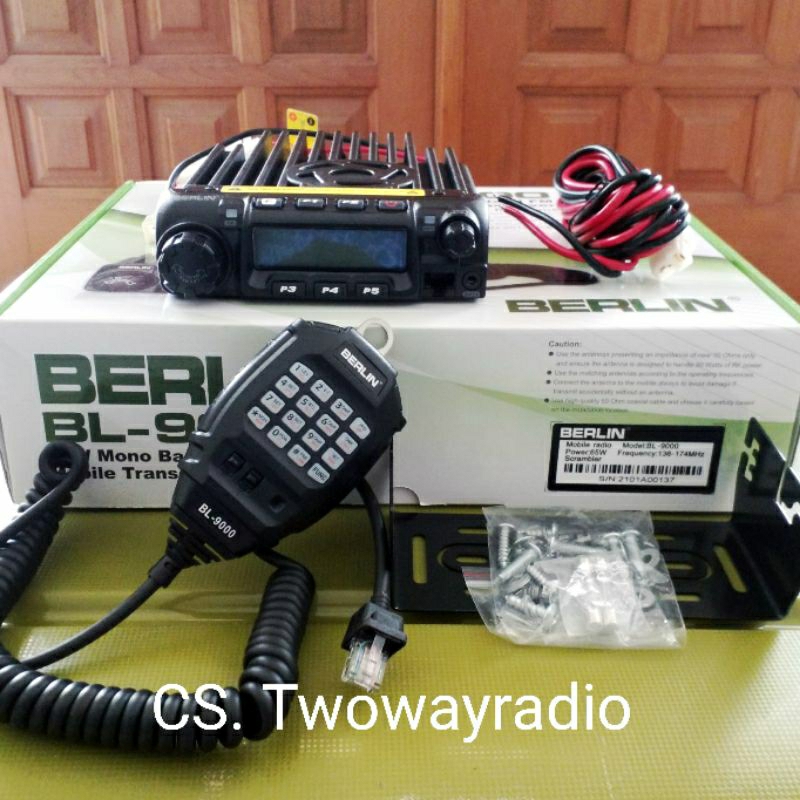 RIG Radio Mobil Berlin BL-9000 power 65Watt Frekuensi VHF Rig BL900 selain Rig tm281 yaesu gm338