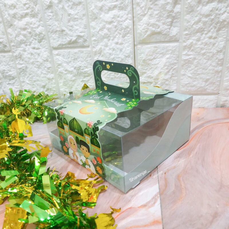 

Kotak Box Lebaran Idul Fitri Dus Packaging Hampers Parcel 2 Toples Persegi Panjang 350g