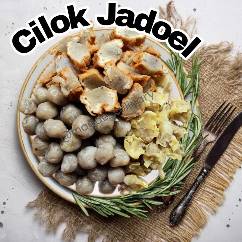 

Cilok Jadul/ Cilok Jadoel/ Cilok Gundul/ Tahu Cilok/ Siomay Cilok isi 50biji free saus sambal