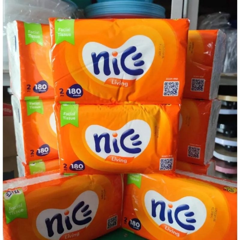 NICE FACIAL TISSUE 180 SHEETS KEMASAN BARU