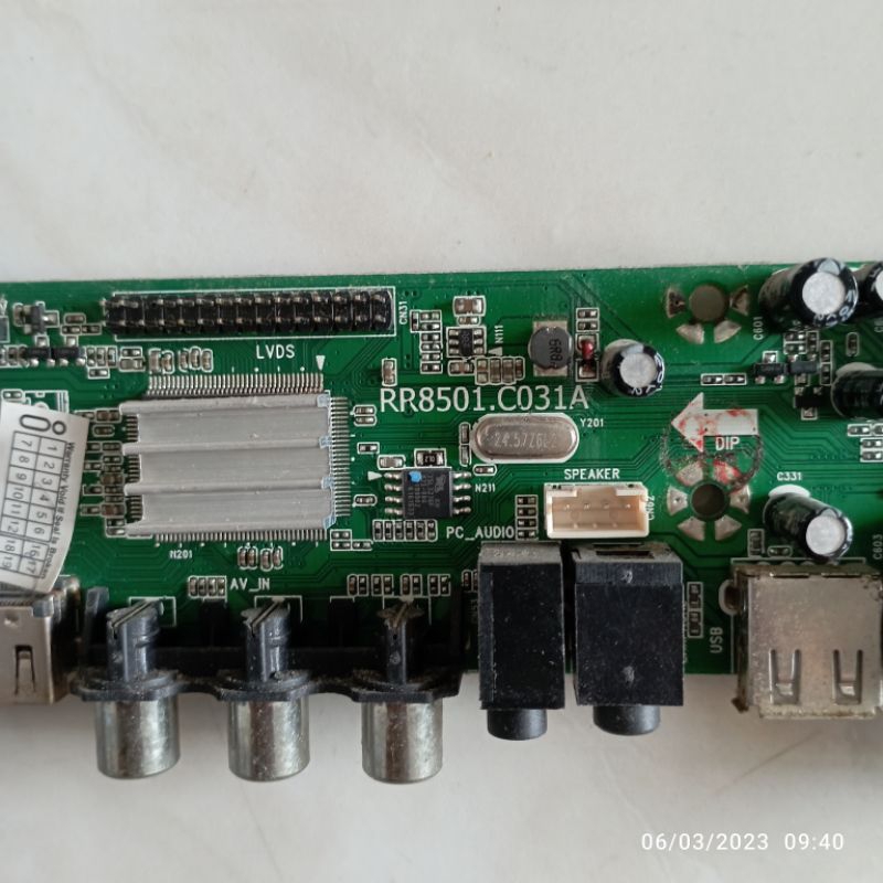 ID MB MOBO MAINBOARD MODULE MESIN TV VRISTA RR8501.CO031A