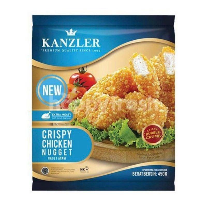 

Naget kanzler Premium Crispy Chicken Nugget 450gr Naget Kanzler Crispy Frozen Food