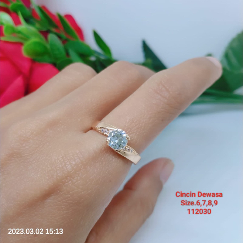 Cincin Perhiasan Aksesoris Lapis Emas Termurah Terlaris