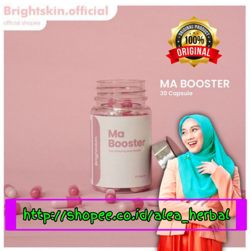 Ma Booster 7x Extra Whitening Kapsul Pemutih Asli Original Obat Herbal PEMUTIH KULIT SELURUH TUBUH T