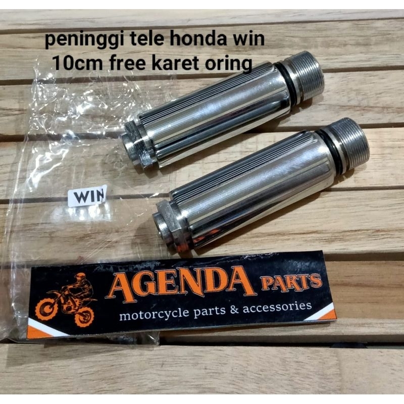 PENINGGI SHOCK-SKOK DEPAN TELE HONDA WIN 10CM FREE KARET ORING 2PCS