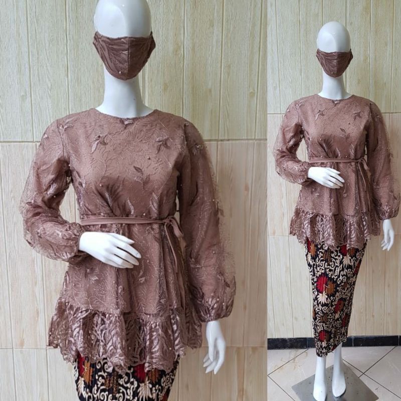 SET KEBAYA LESTI KEJORA/KEBAYA LESTI KEKINIAN/KEBAYA WANITA