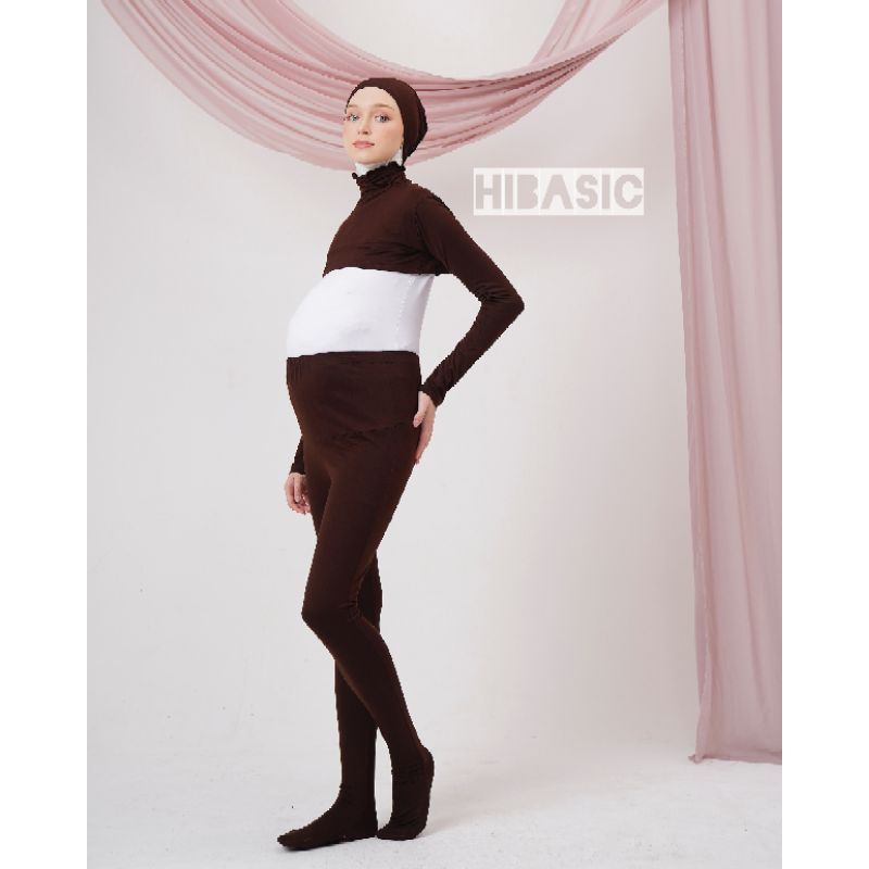 HIBASIC - LEGGING HAMIL WUDHU Innerwear Basic Wear Daleman Bawahan Multifungsi Sport Olahraga Highwa
