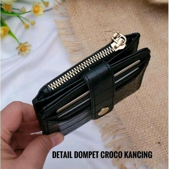 DOMPET WANITA VIERA Kulit PU Dompet Kartu Dompet Pendek