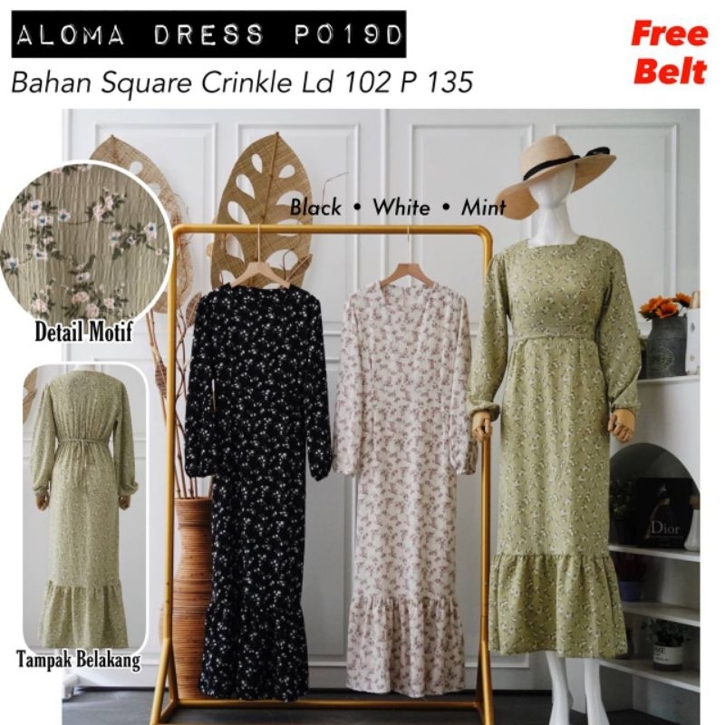 Sale gamis wanita terbaru /raya dress / dress bunga / vintage dress / dress korea / dress terbaru ko