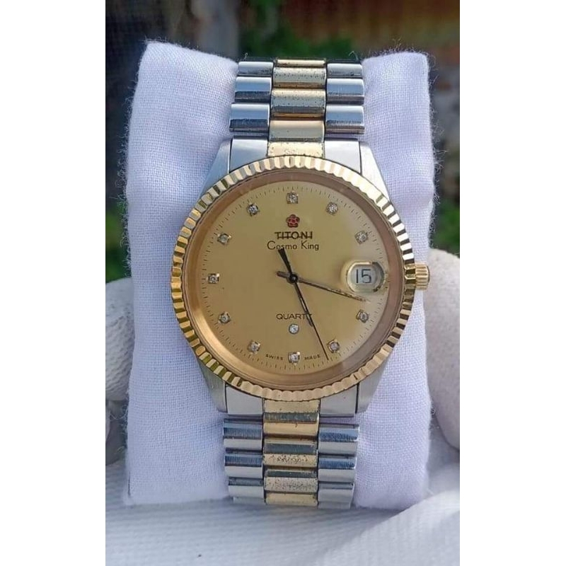 jam tangan titoni cosmo king batre original