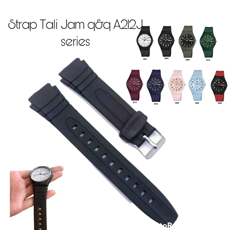 Strap Tali Jam Tangan Q&amp;Q A212J series kualitas premium