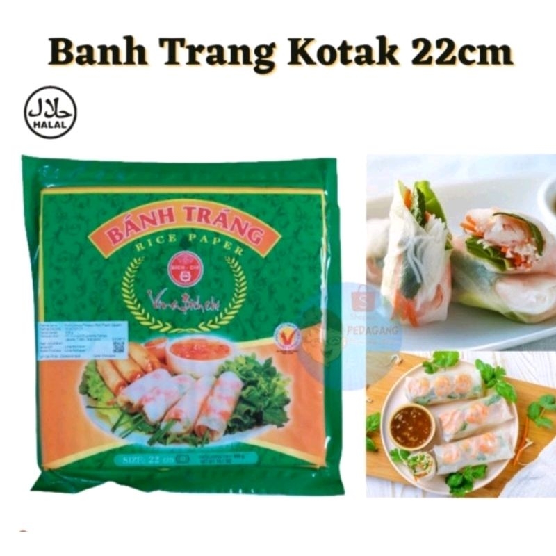 

Banh Trang kotak 5 lembar 22cm| Banh Trang Repacking 5 lembar