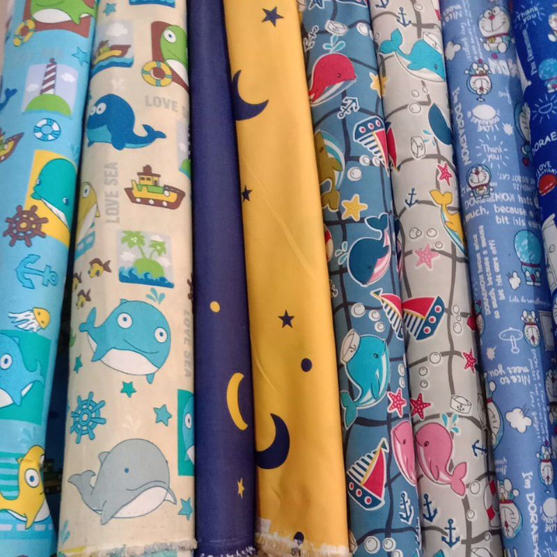 sprei meteran karakter / kain meteran / macam macam kain sprei meteran