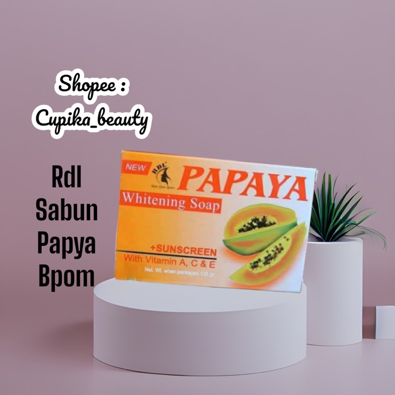 &lt;e.ox&gt; new rdl sabun papaya bpom || sabun pepaya rdl brightening bar soap