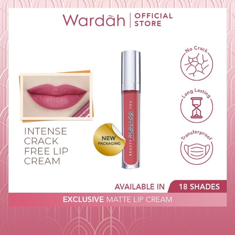 LIPCREAM WARDAH / LIP CREAM WARDAH EXCLUSIVE MATTE ORIGINAL 100%