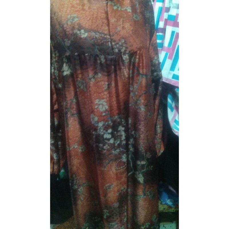 gamis armani brown original