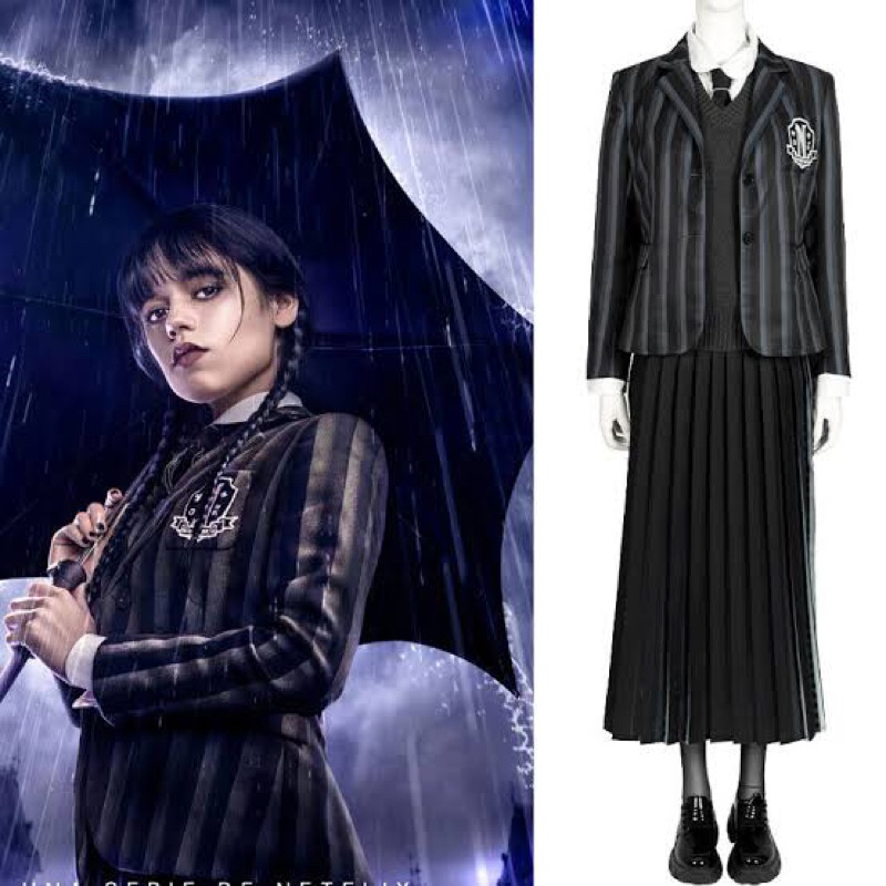 WEDNESDAY ADAMS FAMILY COSPLAY NETFLIX MOVIE SERIES