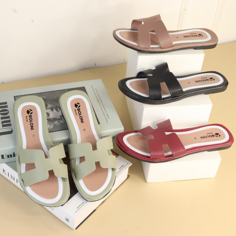 [ AUREL ] SANDAL SLOP WANITA | SANDAL FASHION