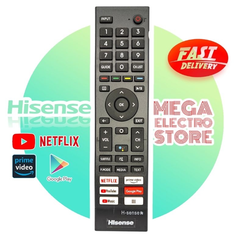 Remote Tv HISENSE SMART Android UHD 4K 43A4200G E-10