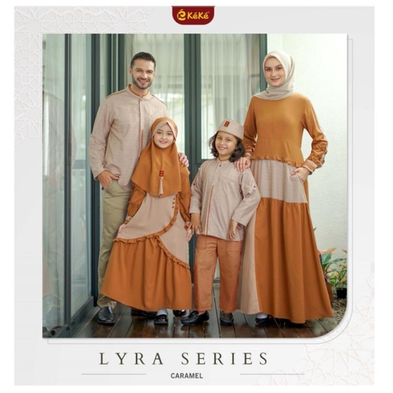 SARIMBIT TERBARU LYRA SERIES Warna CARAMEL by KEKE / Dress Kondangan Muslim / Seragam Kondangan Musl