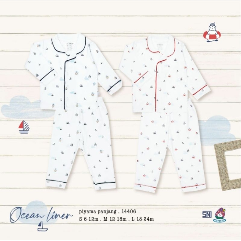 Ichigo Pyama Panjang Kerah Uk. S-L Ocean Liner (1 Pcs) IC-PYMPJKS-L