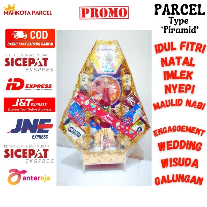 

Parcel Lebaran Idul Fitri Natal Imlek Paket Hampers Berkualitas Kado Engagement Wediing Happy birthday/Parcel Piramid