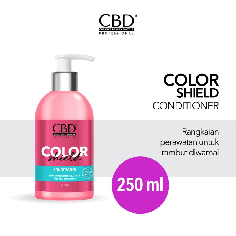 CBD Color Shield Shampo Conditioner Rambut 250ml Sampo Perawatan Rambut Untuk Diwarnai Berkilau Menyehatkan