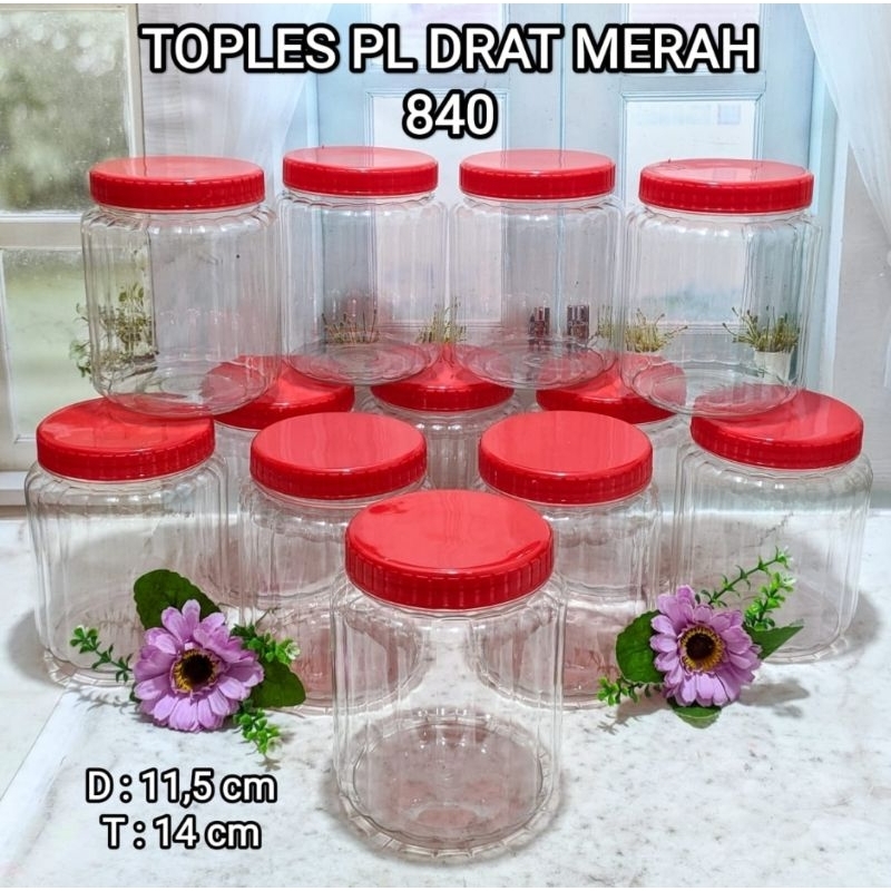 Toples Plastik Drat Merah Isi 12 Buah