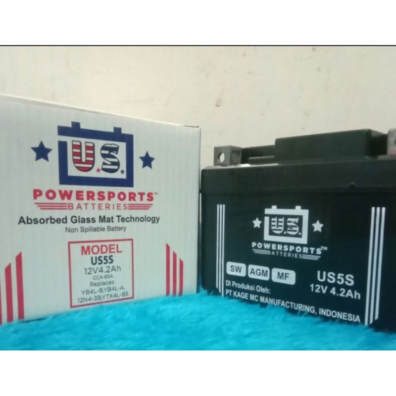 Aki Kering US Powersports US5S  12v 4,2Ah