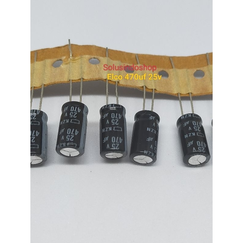 Elco 470uf 25v Kwalitas Bagus / Elko 25v 470uf / Capasitor 470uf 25v