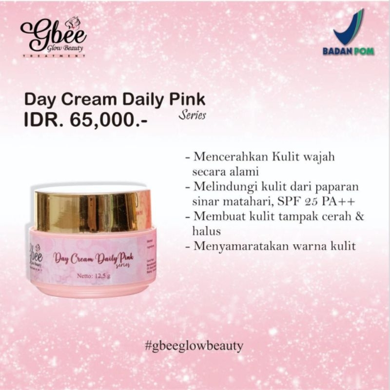 gbee glow beauty - cream wajah whitening -pemutih wajah - pencerah wajah bpom - aman busui - bumil