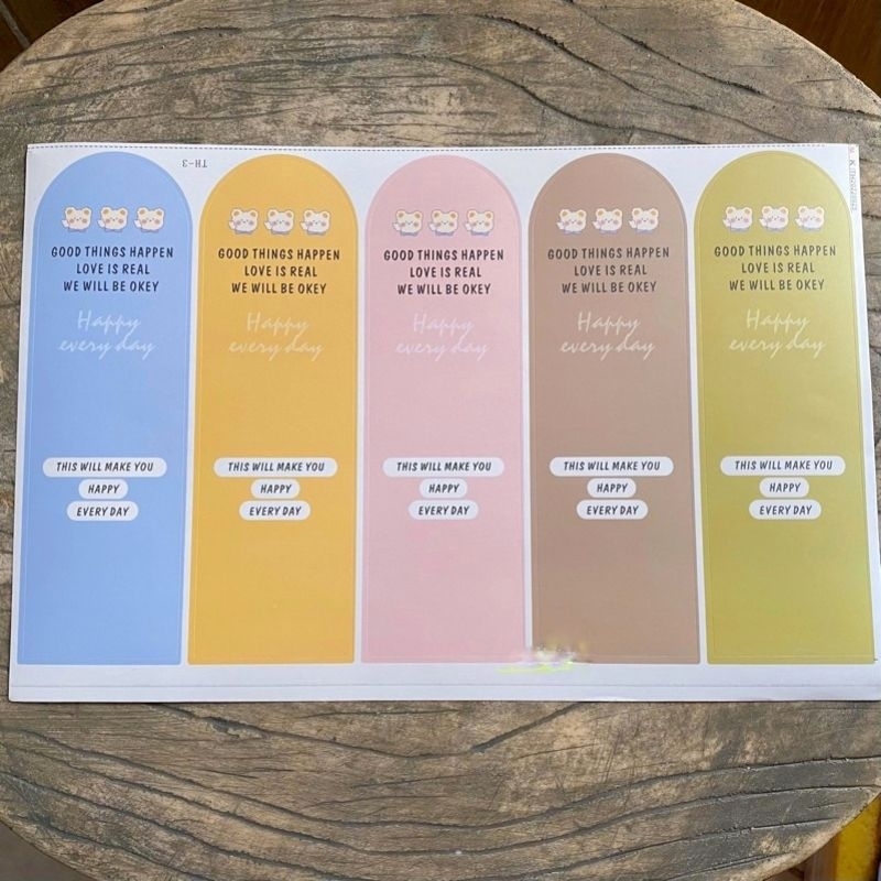 Sticker Seal Dus / Stiker Seal Kemasan / Stiker Kemasan Lucu Korea