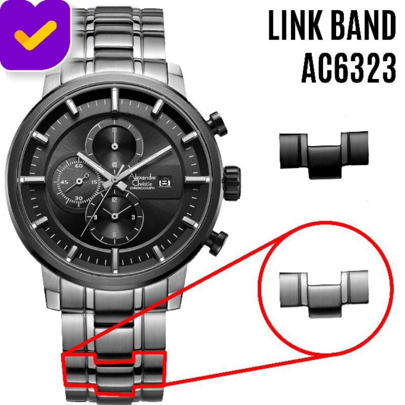 AC6323 Link Sambungan Tali Alexandre Christie Original ac 6323