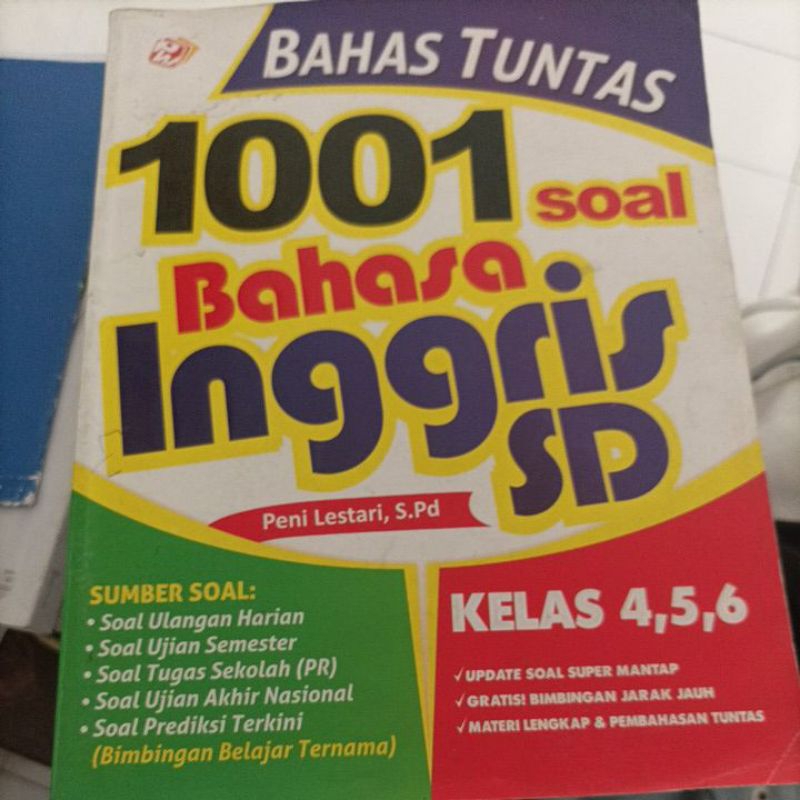 

buku Bahasa Inggris kelas 4, 5, 6 SD