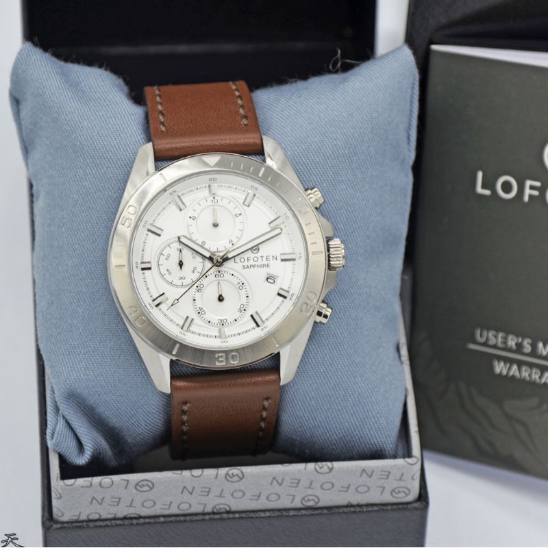 Jam Tangan Pria LOFOTEN 6504 Original Kulit Sapphire