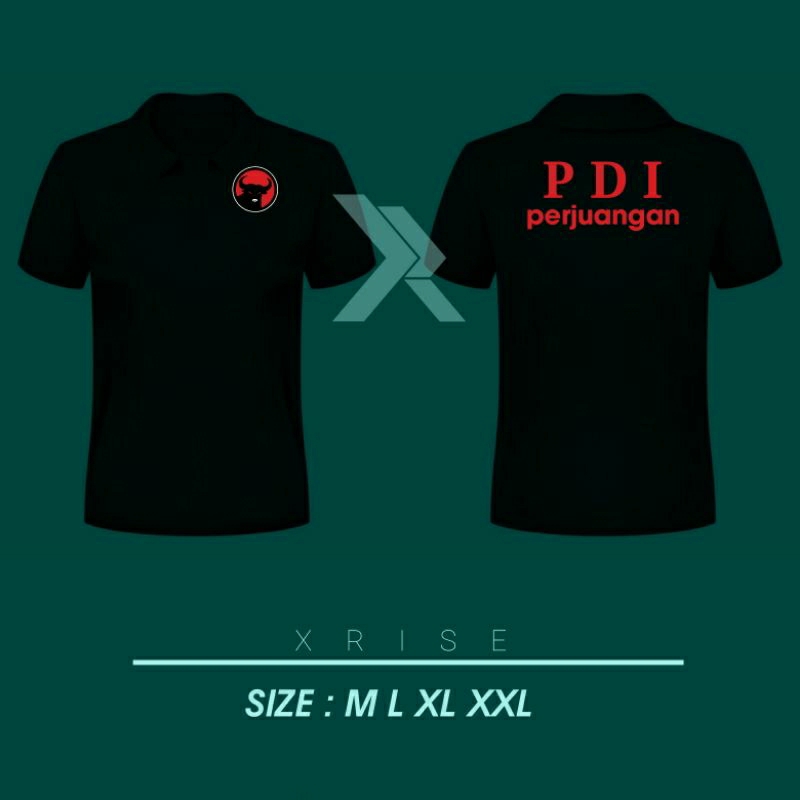 KAOS POLO KERAH PARTAI PDI PERJUANGAN