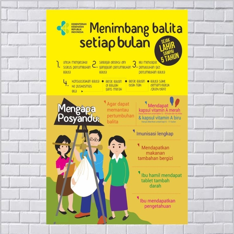 

Poster Kebidanan Menimbang Balita Setiap Bulan