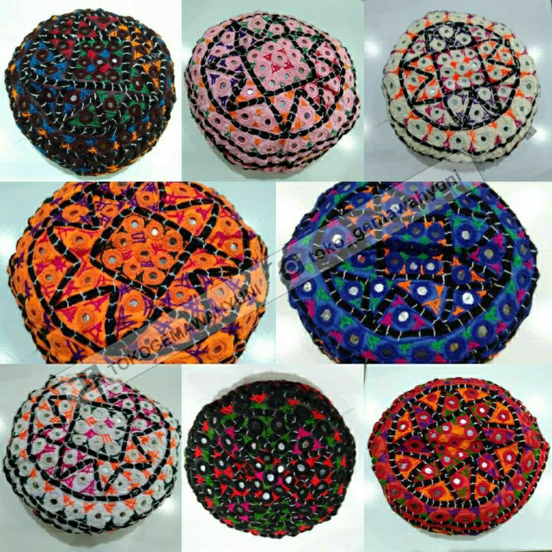 kopiah/peci pakistan kaca original