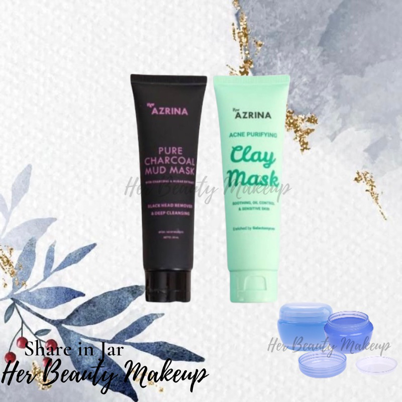 Share in Jar Azrina Clay Mask Charcoal Mud Mask