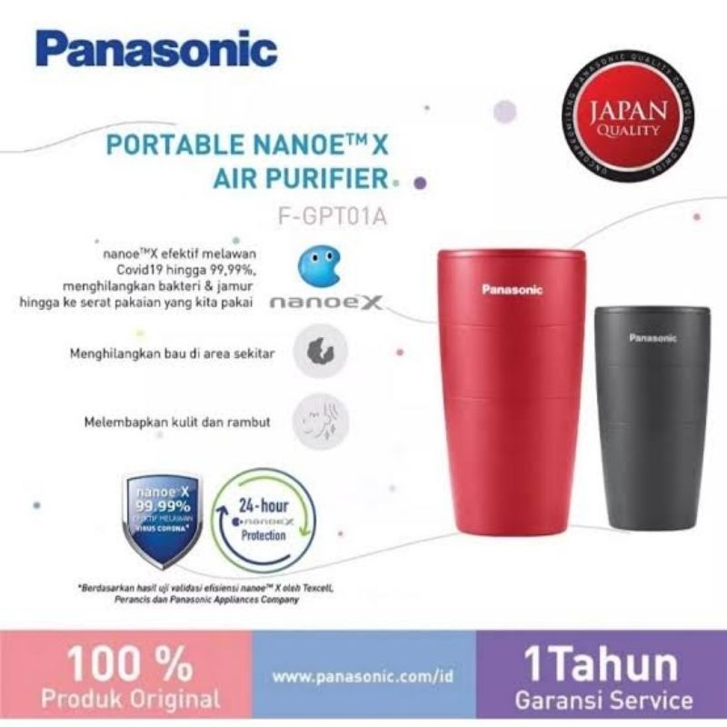 Panasonic portable air purifier nanoeX garansi resmi panasonic