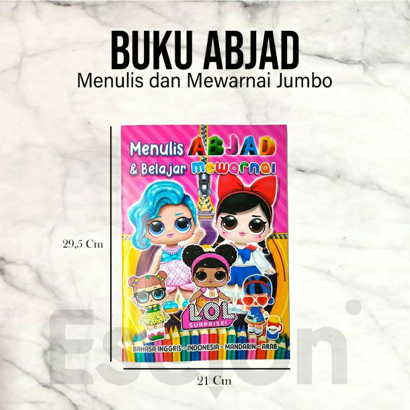 BUKU MENULIS DAN MEWARNAI ABJAD(BRT805)