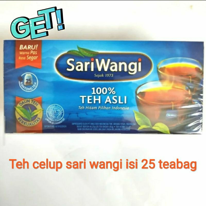 

teh celup sari wangi isi 25 tea bag | sariwangi