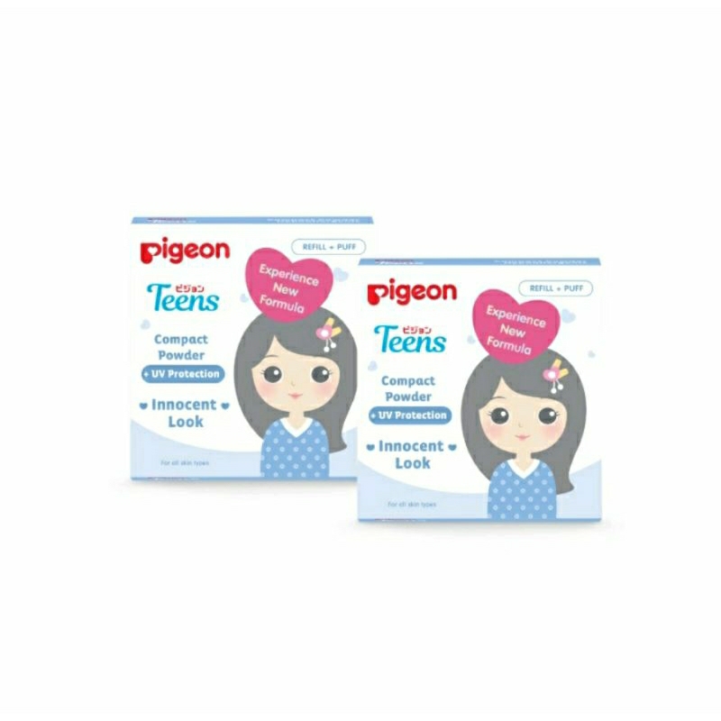 Pigeon Teens Compact Powder + Uv 14gr | Refill Compact Powder 14g