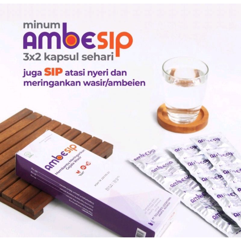 AMBESIP Per Strip Obat Wasir Ambeien sulit BAB